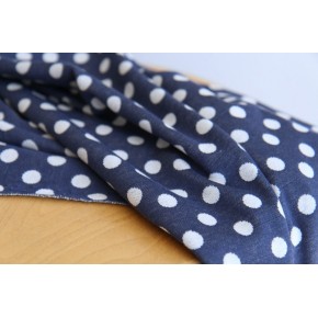 tissu upcyclé - jersey à pois