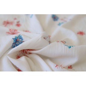 tissu imprimé fleurs - viscose