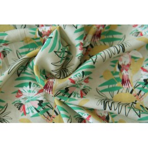 tissu viscose imprimée - collection upcycling