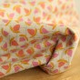 TISSU fleurs - un chat sur un fil