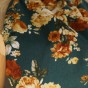 tissu viscose et lin - fleurs