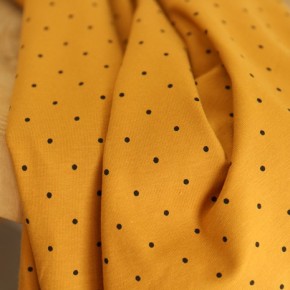 jersey coton pois - un chat sur un fil