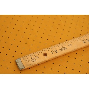 jersey coton pois - ocre et noir