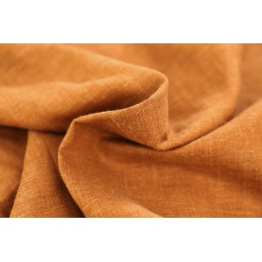 tissu lin et viscose caramel