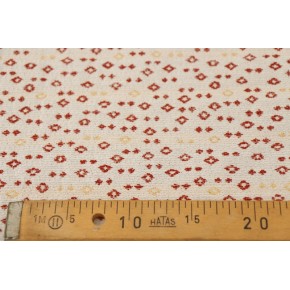 tissu en jacquard écru, terra et lurex