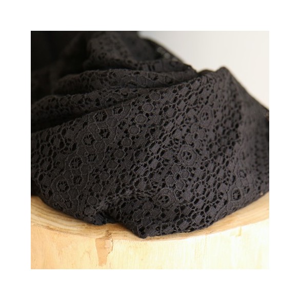 tissu Dentelle Jupiter - noir