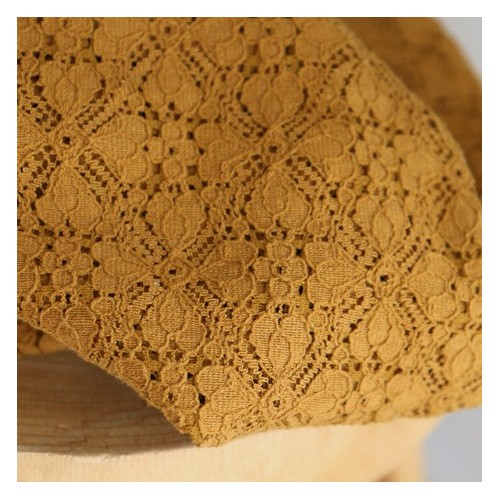tissu Dentelle Vénus - ocre tissu Dentelle Vénus - ocre