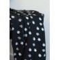 tissu viscose à pois - noir et blanc