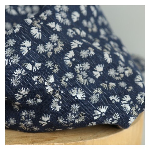 Tissu Jacquard Aimée - marine Tissu Jacquard Aimée - marine
