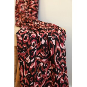 tissu en viscose imprimée - terracotta