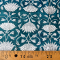 tissu indien block print - un chat sur un fil
