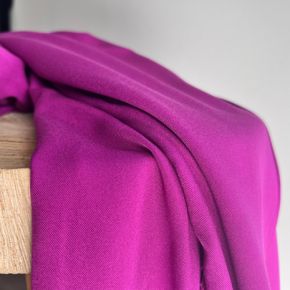 Twill de viscose cyclamen - un chat sur un fil