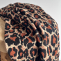 tissu tricot léopard - beige et camel