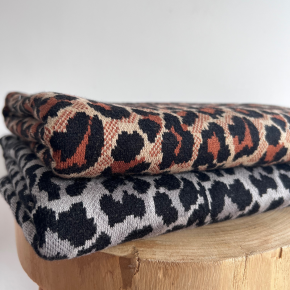 TISSU léopard  - maille tricot