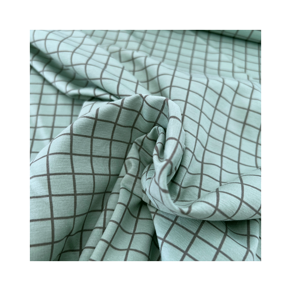 jersey coton - un chat sur un fil