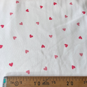 tissu sweat chaud - hearts