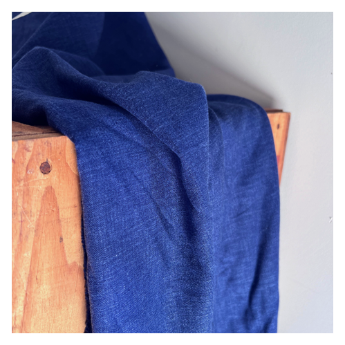 lin et viscose - bleu lin et viscose - bleu