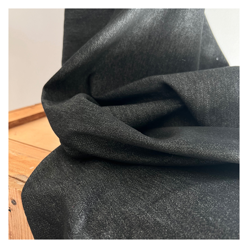 tissu en jean stretch - noir tissu en jean stretch - noir