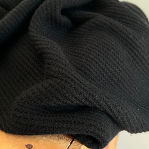 maille tricot noir