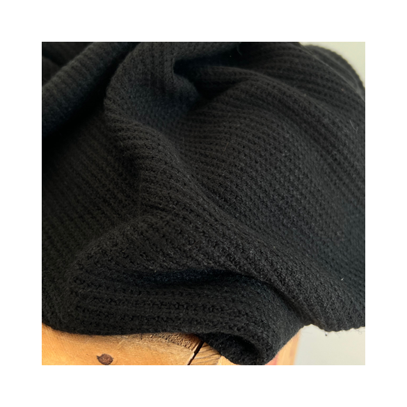 maille tricot noir