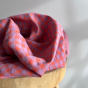 Seersucker vichy - rose et violet