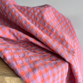 TISSU SEERSUCKER VICHY - collection upcycling