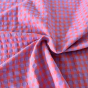 coton seersucker vichy - rose et violet