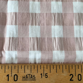 tissu seersucker rose et blanc - un chat sur un fil