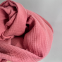 tissu double gaze bio - rose blush