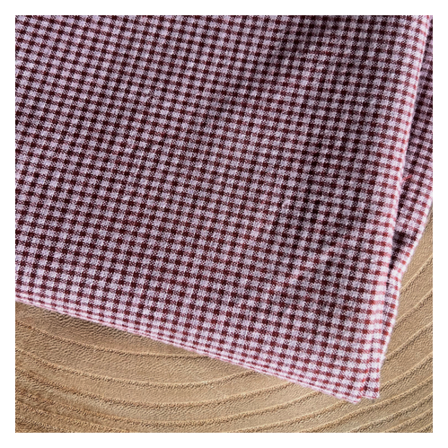 petit vichy marron et rose - un chat sur un fil petit vichy marron et rose - un chat sur un fil