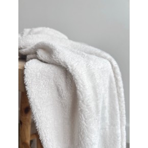 tissu sherpa - blanc
