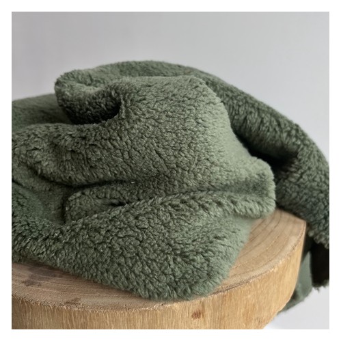tissu sherpa vert - un chat sur un fil tissu sherpa vert - un chat sur un fil