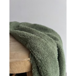 tissu vert - sherpa