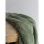 tissu vert - sherpa