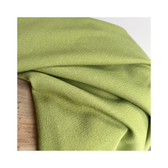 tissu gabardine souple - vert