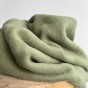 Tissu polaire en coton - vert mousse