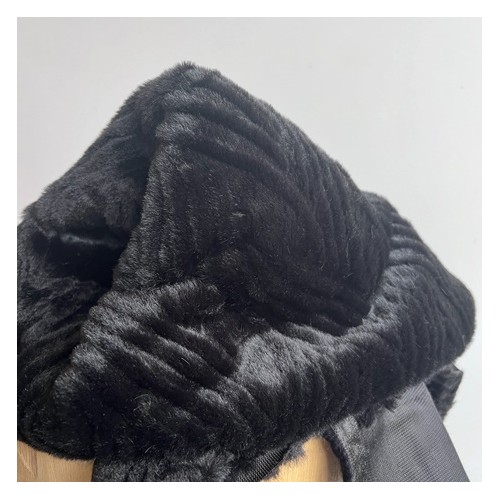 tissu fausse fourrure - noir tissu fausse fourrure - noir