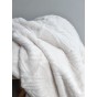 tissu en fausse fourrure - blanc cassé