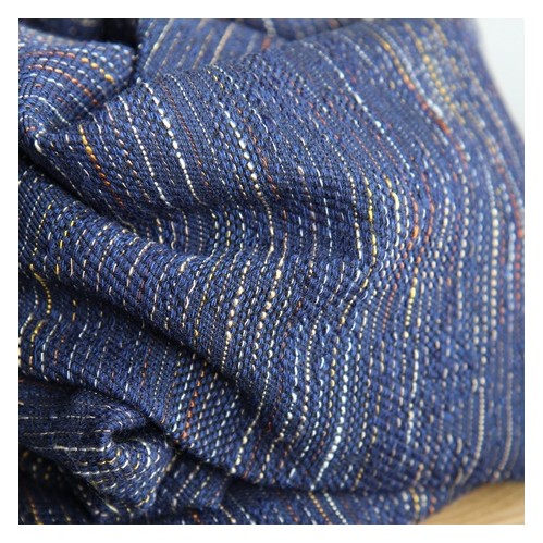 tissu upcyclé - jacquard bleu chiné tissu upcyclé - jacquard bleu chiné