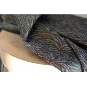 joli tissu jacquard marron irisé - un chat sur un fil