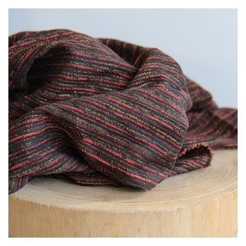tissu rayé jacquard fin - un chat sur un fil tissu rayé jacquard fin - un chat sur un fil