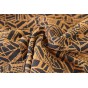 jacquard velours - noir et ocre