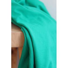 jersey coton vert - un chat sur un fil