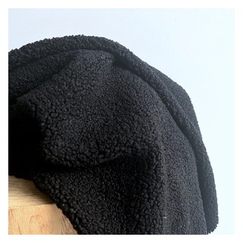 tissu maille bouclette noir - un chat sur un fil tissu maille bouclette noir - un chat sur un fil