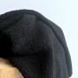 tissu maille bouclette noir - un chat sur un fil