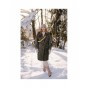 manteau en sherpa léopard - un chat sur un fil