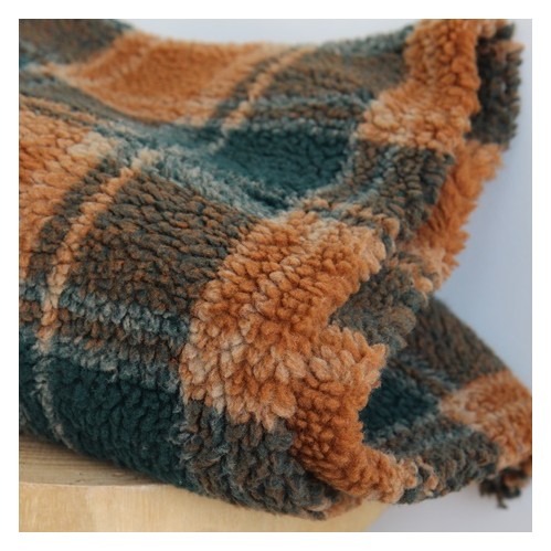 tissu sherpa mouton à carreaux tissu sherpa mouton à carreaux