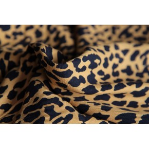 tissu viscose léopard beige et noir