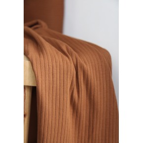 jersey côtelé en coton marron - un chat sur un fil