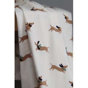 tissu jersey imprimé - chiens